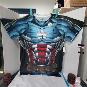 NWT Universal Studios Captain America T-Shirt L👀K Size L 👌 AWESOME